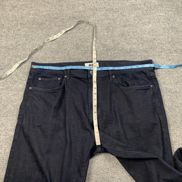 Joseph Abboud Jeans Mens 40 Blue Slim Fit Straight Stretch Cotton Dark Wash - Picture 3 of 11